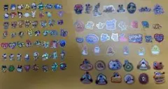 ♡ホログラム加工クリアシール＋100均シール♡お裾分け　まとめ売り　98枚