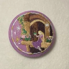 ディズニー刺繍缶バッジ2 ラプンツェル