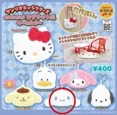 サンリオキャラクターズ　miniminiラグマット風キーホルダー　シナモロール