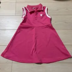 【110】ピンク ポロシャツワンピース｜女の子｜春夏