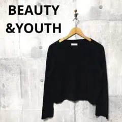 BEAUTY&YOUTH レディース ボートネックニット ブラック
