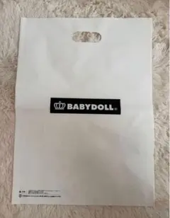 【新品未使用】BABYDOLL ショップ袋 ホワイト