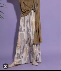 セール中！エイミーロウ　パンツEimee Low オイルペイントリラックスパンツ