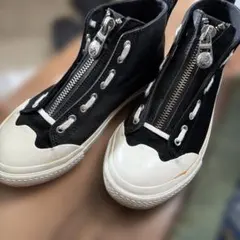 DIESEL EXPO-ZIP ハイカットスニーカー ブラック - メルカリ