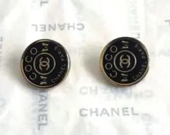 ブラックバタフライゴールドボタン　ヴィンテージ　アンティーク　シャネル