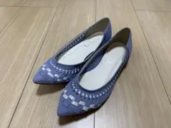 Le Talon ポインテッドサシメッシュフラット ルタロン パンプス