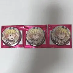 鬼滅の刃 干支 2026 午年 ランダム箔押し 缶バッジ 3個 我妻善逸