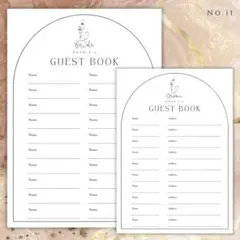 【芳名帳ゲストブック11】結婚式　芳名帳　ゲストブック　受付　ウェルカムスペース