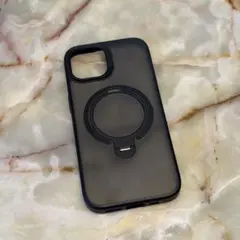 iPhone15用ケース リングスタンド付き