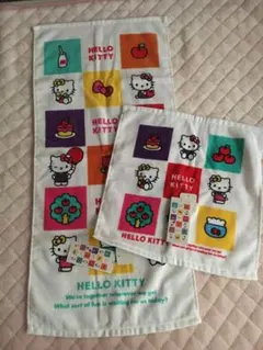 サンリオ ハローキティ☆フェイス、ハンドタオル セット 【新品タグ付き】