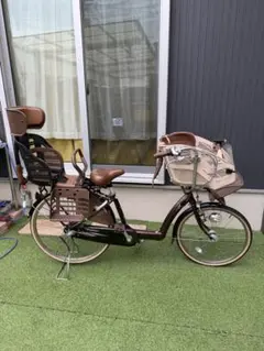 【はる】【直接引取限定】【動作確認済み】子乗せ自転車　チャイルドシート SUISUI 電動自転車 電動アシスト自転車 子乗せ 全国7分組立配送