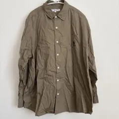 U.S. POLO ASSN. カーキ 長袖シャツ L