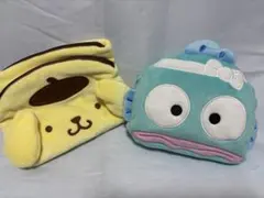 ポムポムプリン・ハンギョドン　ポーチ3点セット