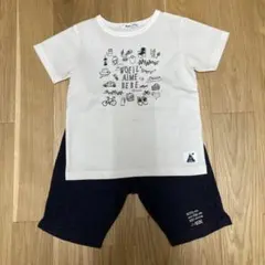 SALE！Noeil aime BeBe 半袖Tシャツパンツセットホワイトのサムネイル