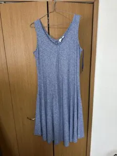 GAP リブ編み Aラインワンピース PETITE ノースリーブ