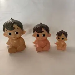 和光堂　わこちゃん人形3体セット ソフビ フィギュア　昭和レトロ 和光堂 わこちゃん人形3体セット ソフビ フィギュア 昭和レトロ - メルカリ