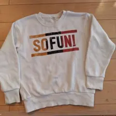 branshes　120 ホワイト白裏起毛トレーナー