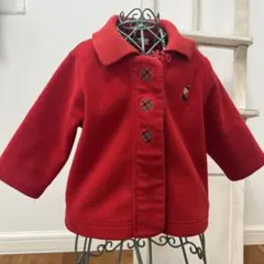 familiar ファミリア 赤いフリースジャケット 70cm