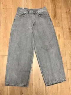 H&M SUPER BAGGY グレー バギーデニム　33/30 獄美品