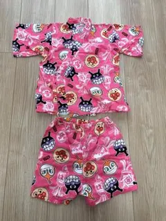 アンパンマン 柄 甚平 100cm ピンク