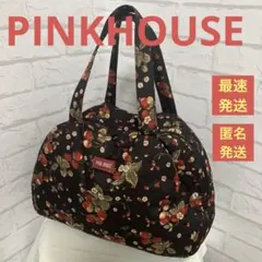 大人気！PINK HOUSE ストロベリー柄キルティング/ボストンバッグ