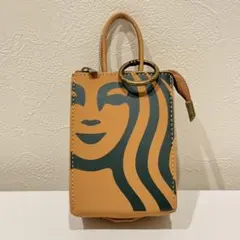 値下げ可 スターバックス マイカスタマイズジャーニーレザーチャームポーチ