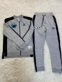 Puma プーマ メンズ クッキーモンスター スウェットセット グレー XS