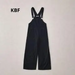 KBF サロペット オーバーオール 黒 F ワイドパンツ 綿100％ カジュアルのサムネイル