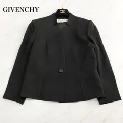 美品❤️ジバンシー　東京ソワール　ブラックフォーマル　ノーカラージャケット　M