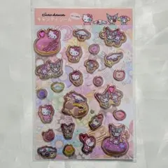 正規品　サンリオ　キャンディシール　ストーン付き　ドーナツデザイン　キティ