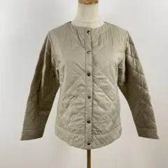 Lugnoncure ルノンキュール キルティングジャケット ノーカラーブルゾン