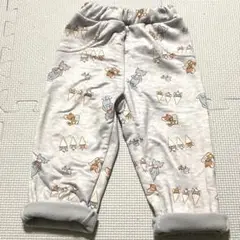 トムとジェリー　パンツ　グレー　裏起毛　フリース　ズボン90cm