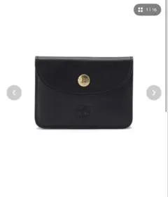 新品箱付き　IL BISONTE カードケース　財布　ネイビー