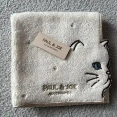 PAUL & JOE 猫 刺繍 ハンカチ ネコ