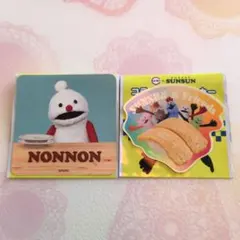 パペットスンスン　スシロー　コラボステッカー　２枚セット