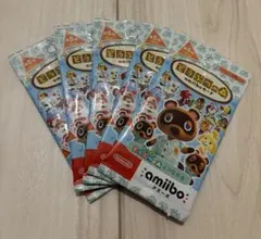 【新品未開封】どうぶつの森 amiiboカード 第5弾 5パック