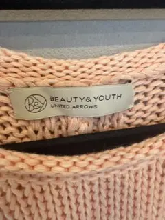 BEAUTY&YOUTH ピンク 長袖サマーニット
