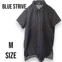 BLUE STRIVE ストライプ　シャツ　半袖　レディース　夏