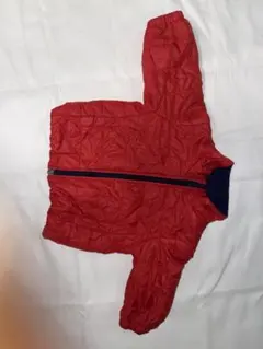 赤いアウター ジッパー付き