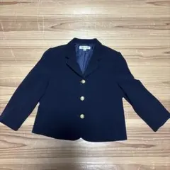ネイビー ボタン付きジャケット