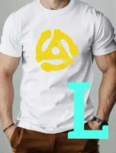 【新品】 イエロー レコード アダプター Tシャツ Lサイズ