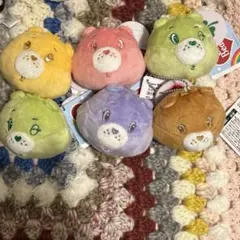 ケアベア　フェイスマスコット　6個