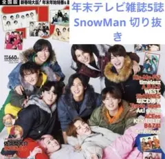 SnowMan切り抜きまとめ売り岩本照深澤辰哉渡辺翔太向井康二目黒蓮宮舘涼太