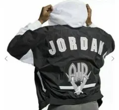 NIKE AIR JORDAN naylon jacket 刺繍ロゴ M - メルカリ