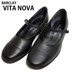 【新品未使用】VITA NOVA ワンストラップパンプス　ブラック 23.5のサムネイル