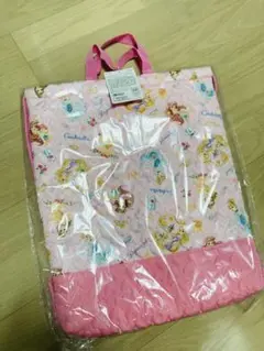 ディズニープリンセス　キルトナップサック