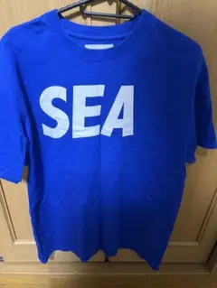 美品 WIND AND SEA Tシャツ ブルー Lサイズのサムネイル