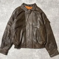 レザー ブルゾン