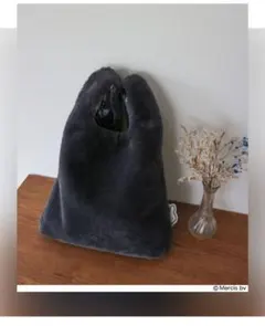 miffyひょっこりのぞくミッフィーがかわいいふわもこファーバッグ