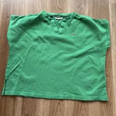ラコステ 緑色 Vネック Tシャツ